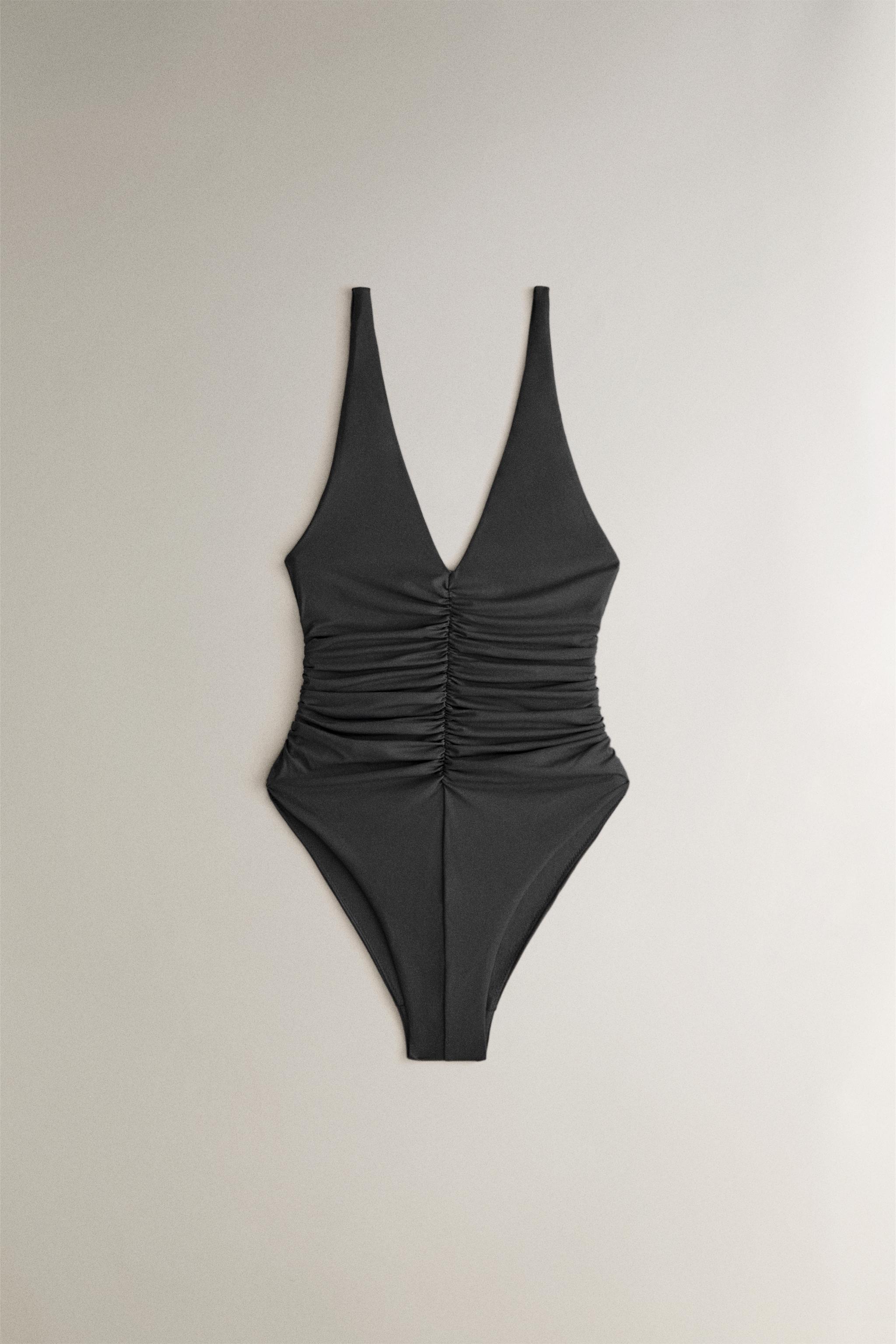 GATHERED BEACH SWIMSUIT